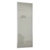 Ellipse Sliding Wardrobe Door 1 Panel Arctic White Glass With Aluminium Frame (W)914mm