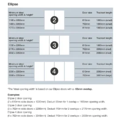 Ellipse Sliding Wardrobe Door 4 Panel Mirror With Aluminium Frame (W)914mm -Furniture Haven Shop 12807022 1474993323812448