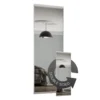 Duo Sliding Wardrobe Door Mirror With Aluminium Frame (W)610mm -Furniture Haven Shop 12807030 2934843068867240