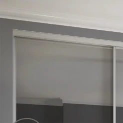 Duo Sliding Wardrobe Door Mirror With Aluminium Frame (W)762mm -Furniture Haven Shop 12807034 1274843069629882