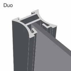 Duo Sliding Wardrobe Door Mirror With Aluminium Frame (W)914mm -Furniture Haven Shop 12807146 9474986133930644