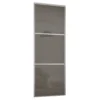 Linear Sliding Wardrobe Door 3 Panel Cappuccino Glass With Silver Frame (W)762mm -Furniture Haven Shop 12811788 2444843064899458