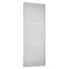 Linear Sliding Wardrobe Door 3 Panel White With White Frame (W)762mm -Furniture Haven Shop 12811810 8194843065653961