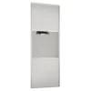 Linear Sliding Wardrobe Door 3 Panel White / Mirror With White Frame (W)914mm -Furniture Haven Shop 12811820 2564843066460910