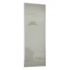 Ellipse Sliding Wardrobe Door 1 Panel Arctic White Glass With Aluminium Frame (W)610mm