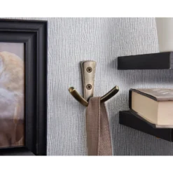 Modern Twin Hook - Antique Brass -Furniture Haven Shop 12817376 1354995165172173