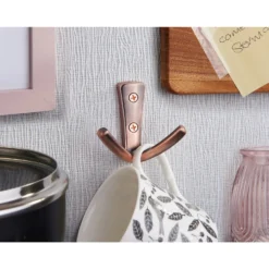 Modern Twin Hook - Antique Copper -Furniture Haven Shop 12817386 6924995165233679