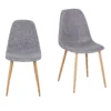 Ludlow Upholstered Dining Chair - Set Of 2 - Grey 2 Ludlow Upholstered Dining Chair - Set Of 2 - Grey -Furniture Haven Shop 12825369 1704910164488744