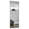 Classic Sliding Wardrobe Door Mirror With Silver Frame (W)610mm