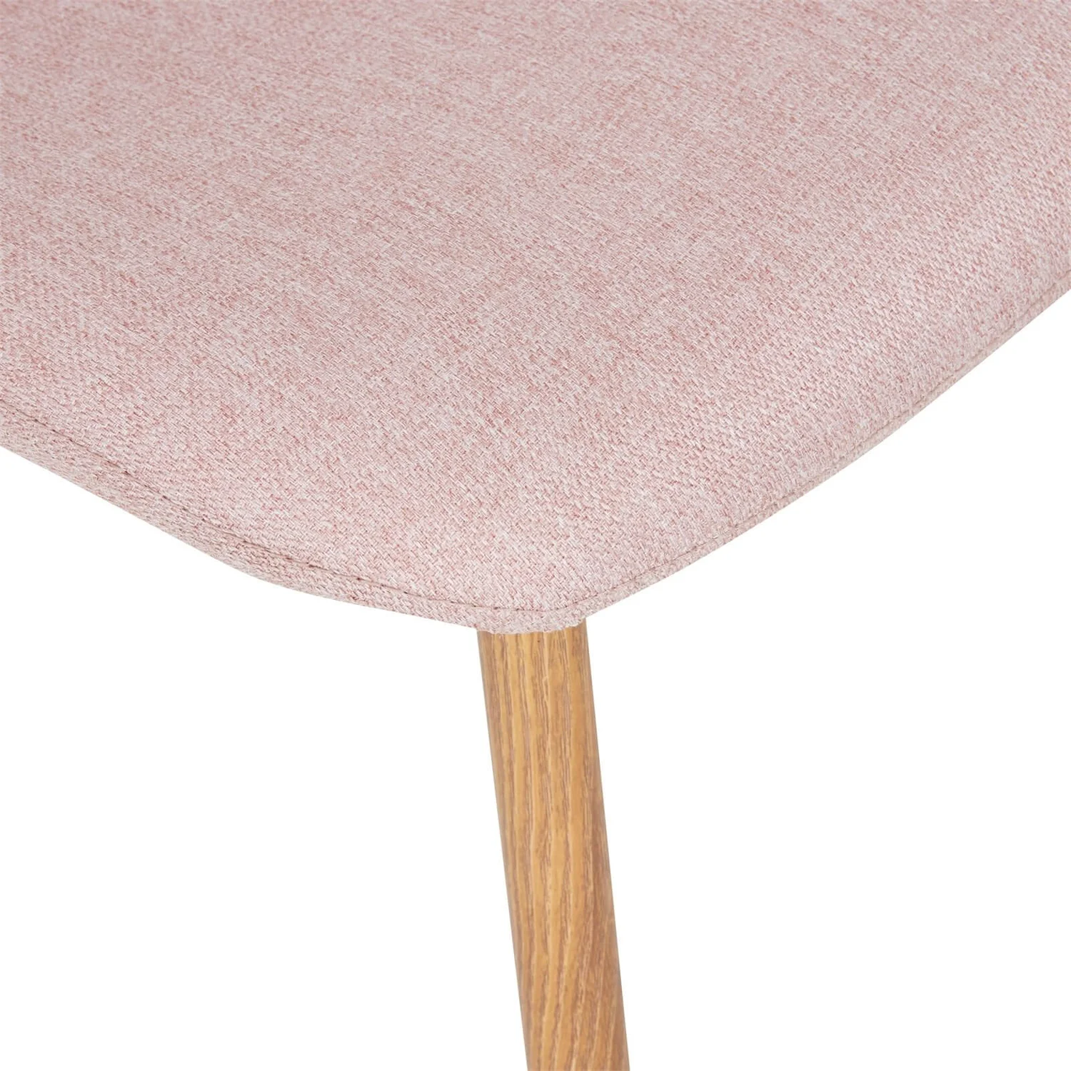 Ludlow Upholstered Dining Chair - Set Of 2 - Dusky Pink 6 Ludlow Upholstered Dining Chair - Set Of 2 - Dusky Pink - Image 4