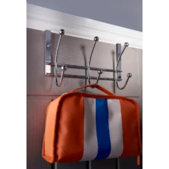 None Hat And Coat Over The Door Hanger - Chrome Plated - 3 Hooks -Furniture Haven Shop 12834189 1654846174457970