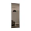 Ellipse Sliding Wardrobe Door 1 Panel Bronze Mirror With Aluminium Frame (W)762mm