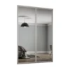 Shaker 2 Door Sliding Wardrobe Kit Mirror With Cashmere Frame (W)1753 X (H)2260mm