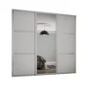 Shaker 3 Door Sliding Wardrobe Kit Cashmere Panel / Mirror (W)2136 X (H)2260mm -Furniture Haven Shop 12835440 1594831968169428