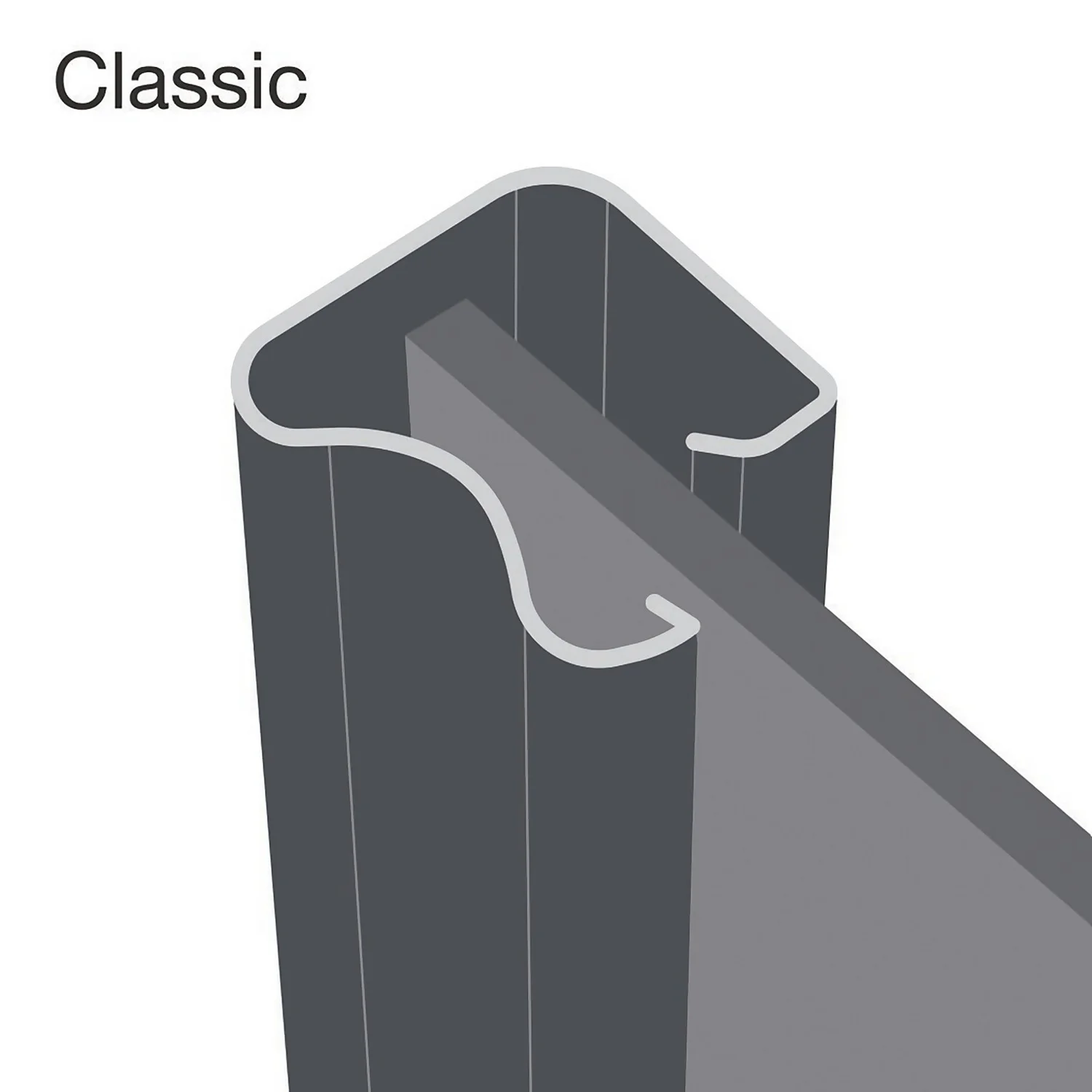 Classic 2 Door Sliding Wardrobe Kit Stone Grey Panel (W)1185 X (H)2260mm 5 Classic 2 Door Sliding Wardrobe Kit Stone Grey Panel (W)1185 X (H)2260mm - Image 3