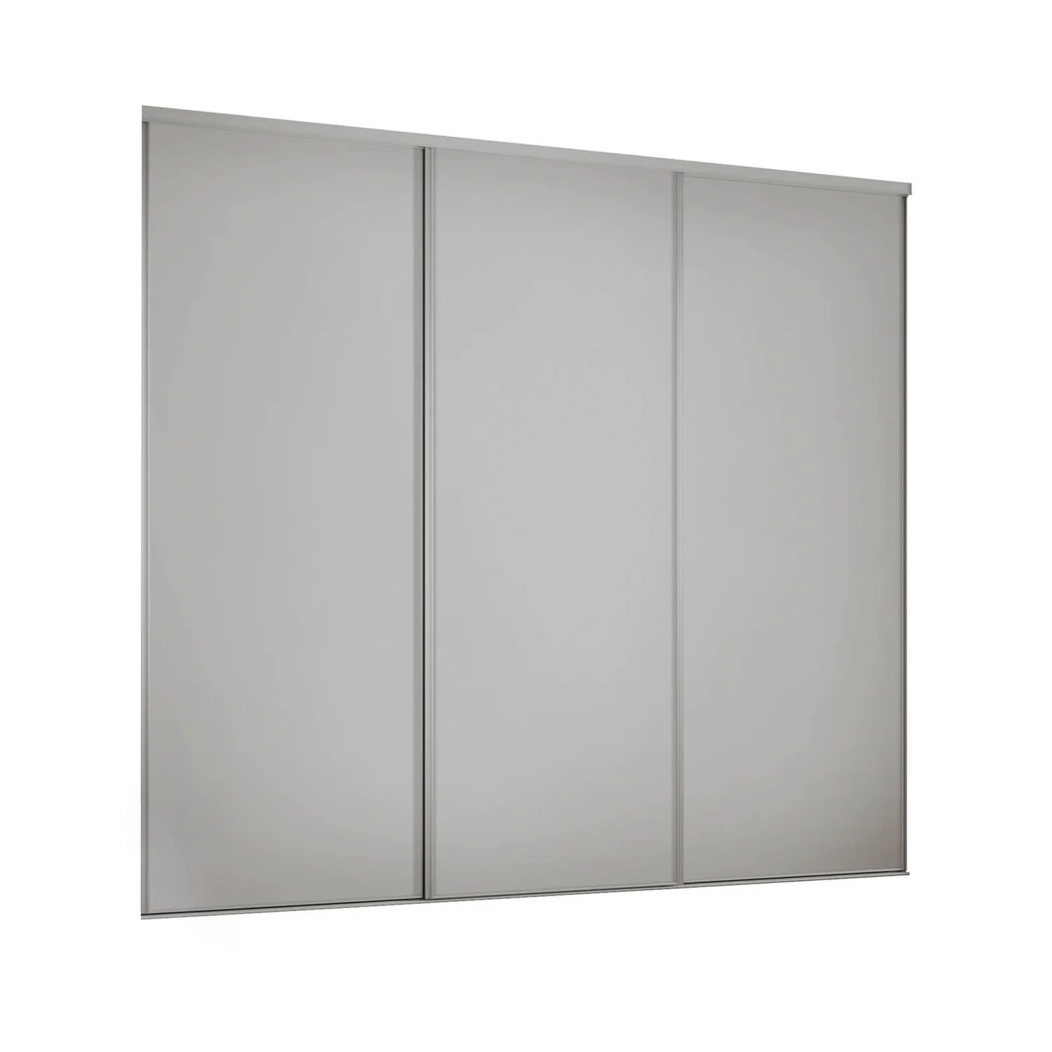 Classic 3 Door Sliding Wardrobe Kit Dove Grey Panel (W)1760 X (H)2260mm 3 Classic 3 Door Sliding Wardrobe Kit Dove Grey Panel (W)1760 X (H)2260mm