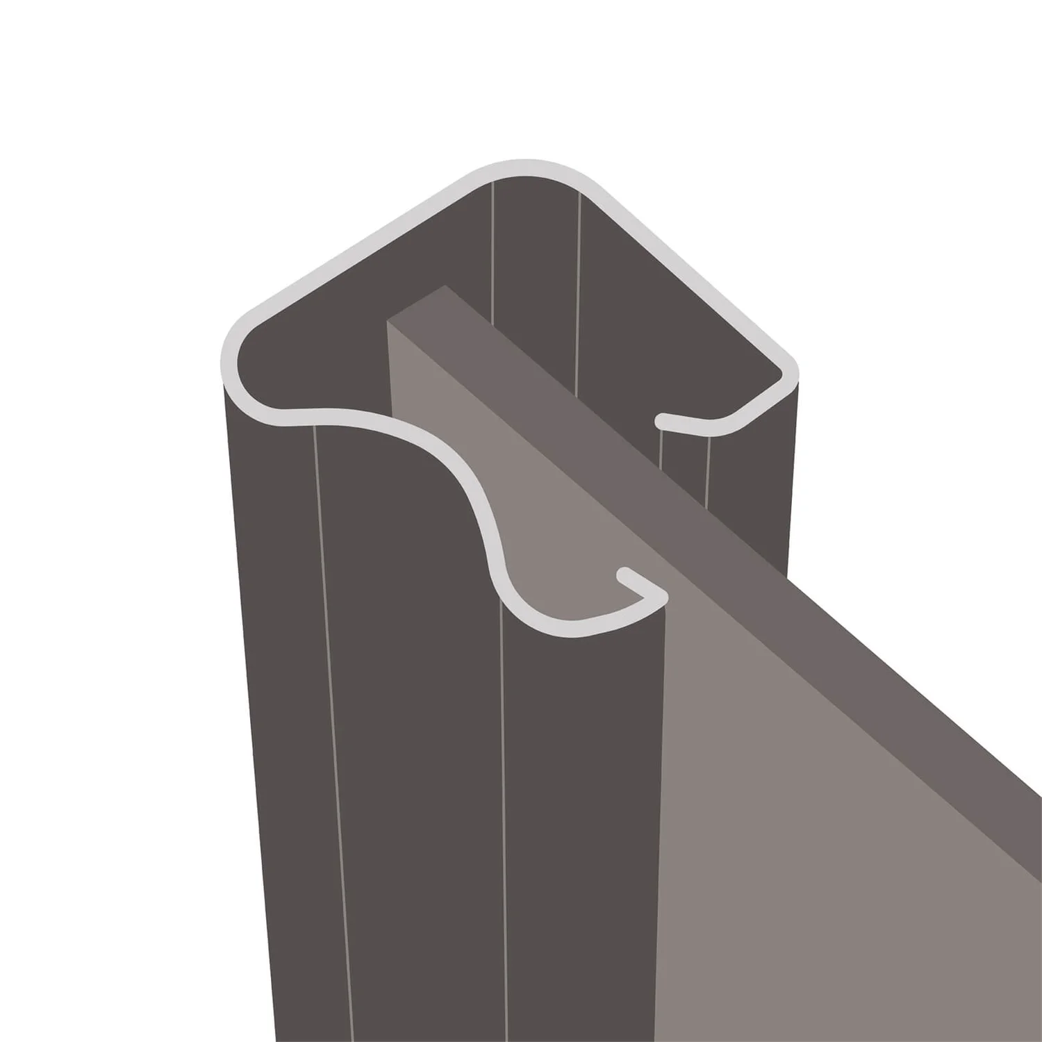 Classic 3 Door Sliding Wardrobe Kit Dove Grey Panel (W)1760 X (H)2260mm 5 Classic 3 Door Sliding Wardrobe Kit Dove Grey Panel (W)1760 X (H)2260mm - Image 3