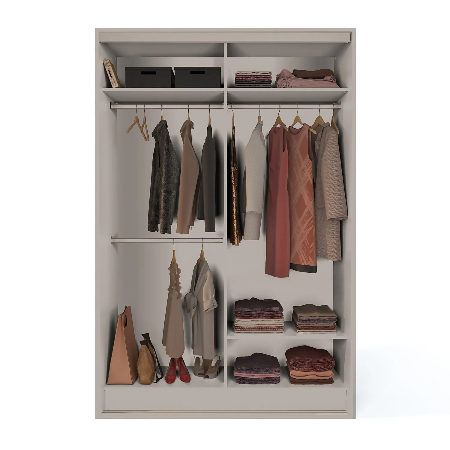 Cashmere Freestanding Sliding Wardrobe With Interiors (W)1220mm 5 Cashmere Freestanding Sliding Wardrobe With Interiors (W)1220mm - Image 3