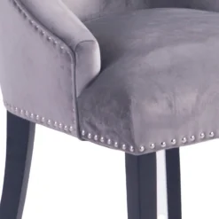Annabelle Velvet Dining Chairs - Set Of 2 - Grey -Furniture Haven Shop 12838750 1384904215257318