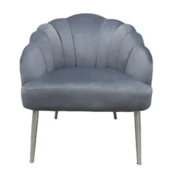 Sophia Scallop Occasional Chair - Grey -Furniture Haven Shop 12838886 1264843597067370