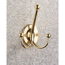 Oval Tri Hook - Polished Brass -Furniture Haven Shop 12839028 1954995165923493