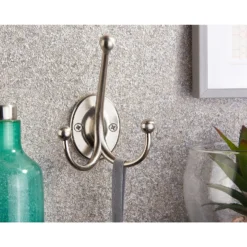 Oval Tri Hook - Satin Nickel -Furniture Haven Shop 12839035 5914995165971451