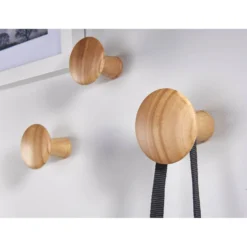 Wood Dots Hook Set - Oak Effect -Furniture Haven Shop 12839179 3064833202168188