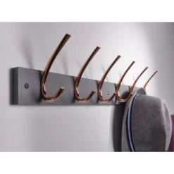 6 Large Rib Copper Hook On Slate Grey Bloc Board -Furniture Haven Shop 12839287 1964845858356478