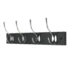 4 Victorian Chrome Hooks On Black Bloc Board -Furniture Haven Shop 12839302 1234845858681984