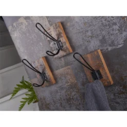 Black Wire Hook On Antique Board - 3 Pack -Furniture Haven Shop 12839308 1504833203736261