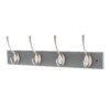 4 Victorian Satin Nickel Hooks On Slate Grey Bloc Board -Furniture Haven Shop 12839547 1354845861908277