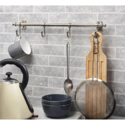 4 Hook Satin Nickel Hanger -Furniture Haven Shop 12841635 1764833216156918