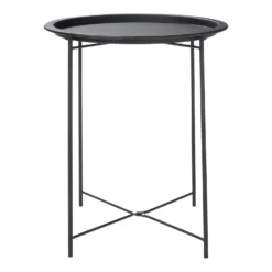Metal Folding Side Table - Black -Furniture Haven Shop 12879001 1374940538715869