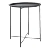 Metal Folding Side Table - Black -Furniture Haven Shop 12879001 6294940538636588
