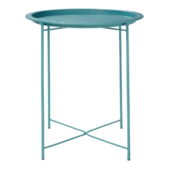 Folding Side Table Dark Teal -Furniture Haven Shop 12879006 9224888469517198