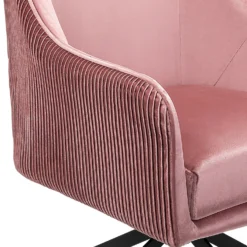 Pia Pleat Swivel Chair - Rose -Furniture Haven Shop 12882869 1324887373410543