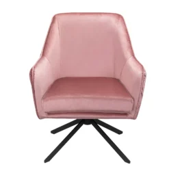Pia Pleat Swivel Chair - Rose -Furniture Haven Shop 12882869 9754887373328589