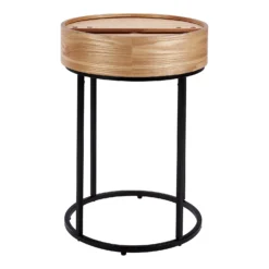 House Beautiful Halo Wood Side Table -Furniture Haven Shop 12886093 1984862228046201