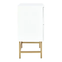 House Beautiful Taylor 2 Drawer Bedside Table - White -Furniture Haven Shop 12886096 1374862228119065