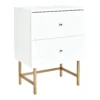 House Beautiful Taylor 2 Drawer Bedside Table - White -Furniture Haven Shop 12886096 1624862227838493
