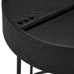 House Beautiful Halo Black Ash Side Table -Furniture Haven Shop 12886103 1424862228108274
