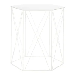 Hex Side Table Set Of 2 White -Furniture Haven Shop 12888151 2124947208453494