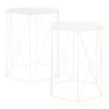 Hex Side Table Set Of 2 White -Furniture Haven Shop 12888151 8844947208302207