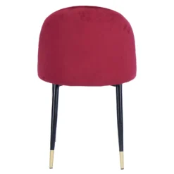 Illona Velvet Dining Chairs - Set Of 2 - Berry -Furniture Haven Shop 12906334 1534862758316802