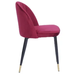 Illona Velvet Dining Chairs - Set Of 2 - Berry -Furniture Haven Shop 12906334 1854862758293417