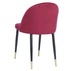Illona Velvet Dining Chairs - Set Of 2 - Berry -Furniture Haven Shop 12906334 4194862758342428