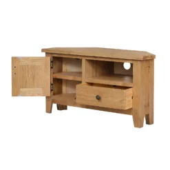 Hocombe Corner TV Stand - Oak -Furniture Haven Shop 12914671 1174933241821584