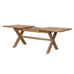 Hocombe 8-10 Seat Extending Dining Table - Oak -Furniture Haven Shop 12914673 7574933242443286