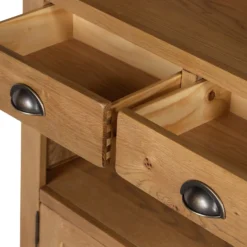 Hocombe Display Bookcase - Oak -Furniture Haven Shop 12914676 1644933241392503