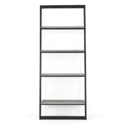 Dalston Grey Ash Ladder Shelf -Furniture Haven Shop 12915459 1874885834774860